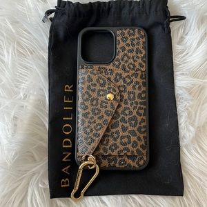 iPhone 12/13 Pro Max Leopard Bandolier Phone Case only no pouch